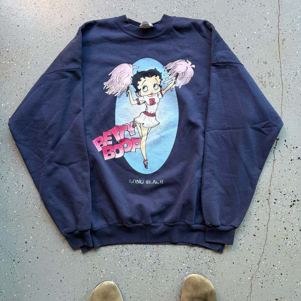 Vintage Betty Boop Cheerleader Sweatshirt